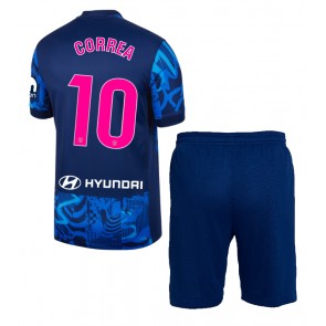 Atletico Madrid Angel Correa #10 Replica Third Stadium Kit for Kids 2024-25 Short Sleeve (+ pants)